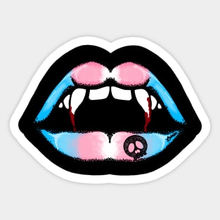 Fang flags Trans pride. Sticker